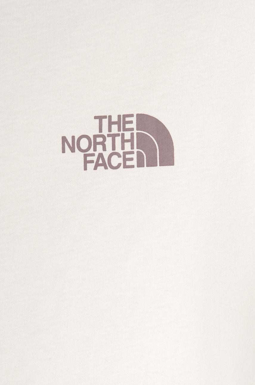 The North Face tricou de bumbac pentru copii G VERTICAL LINE S/S TEE culoarea alb - Pled.ro