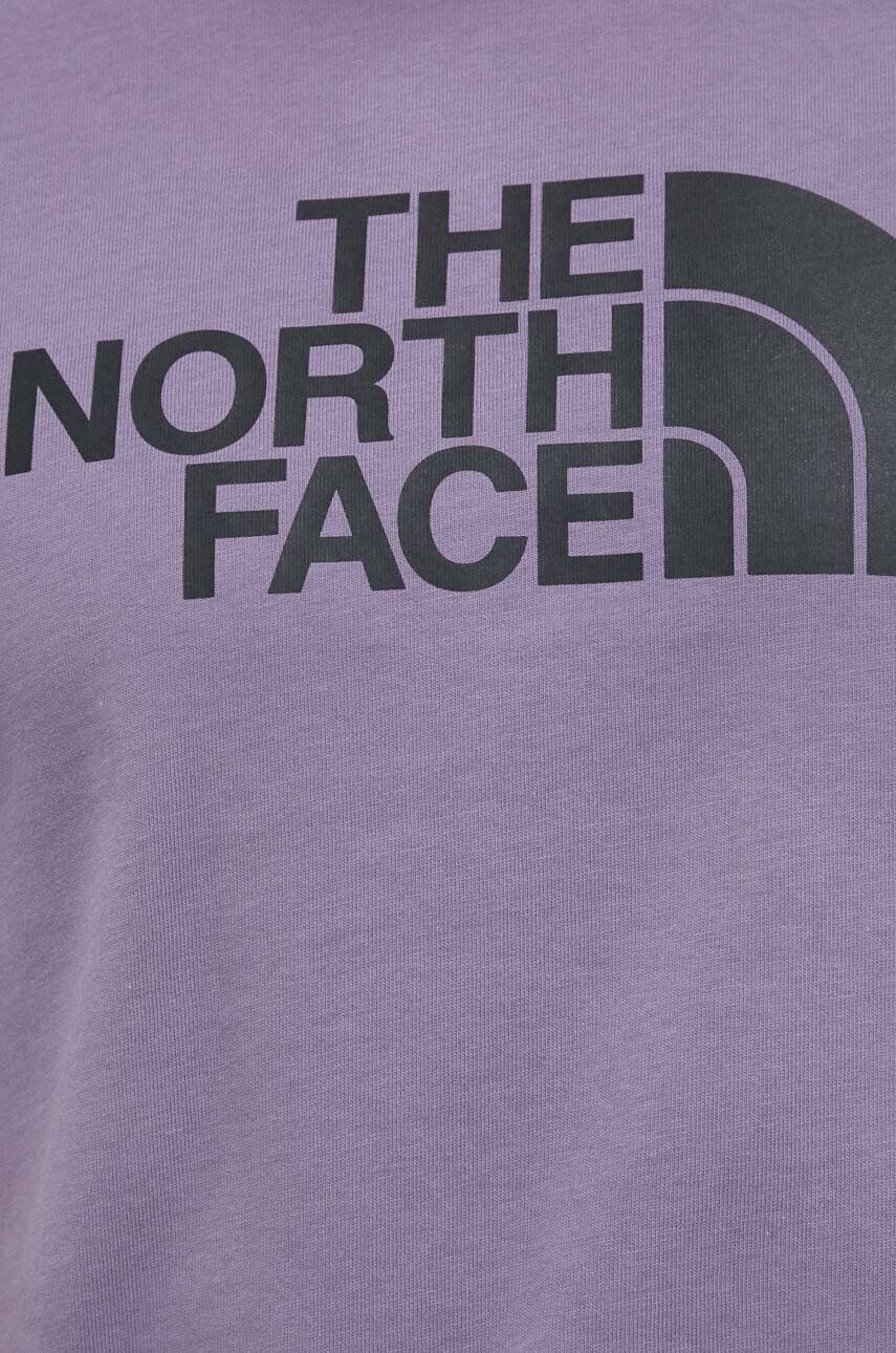 The North Face tricou din bumbac culoarea violet cu imprimeu - Pled.ro