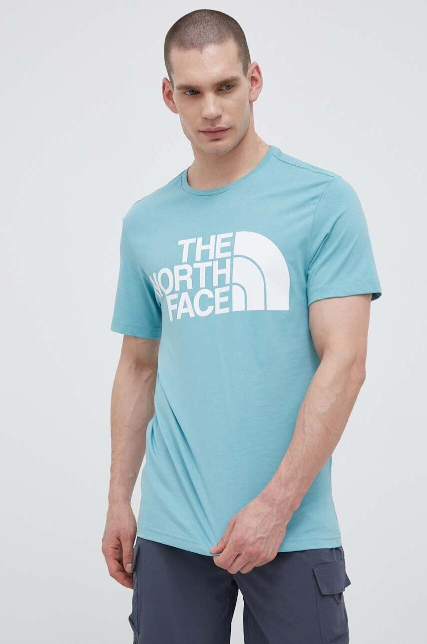 The North Face tricou din bumbac cu imprimeu - Pled.ro