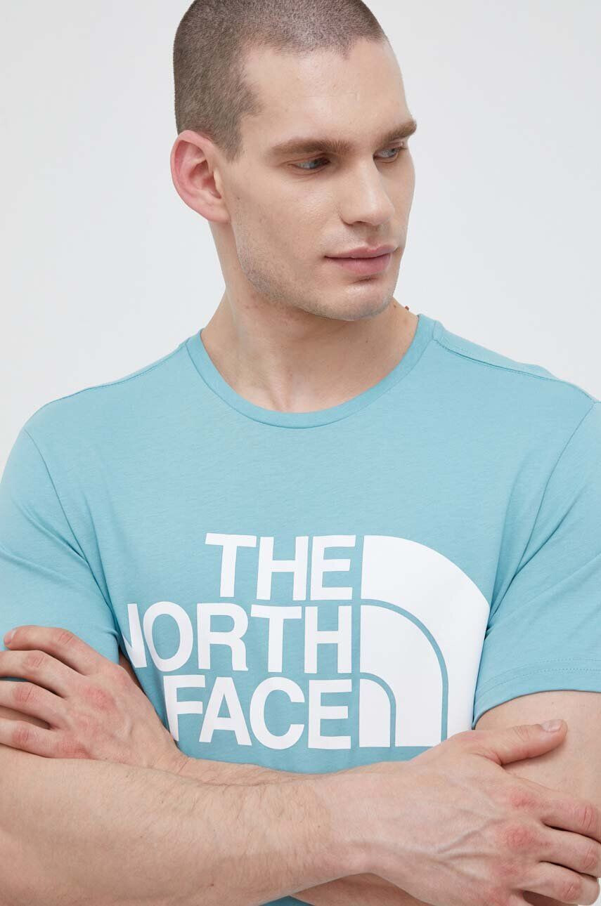 The North Face tricou din bumbac cu imprimeu - Pled.ro