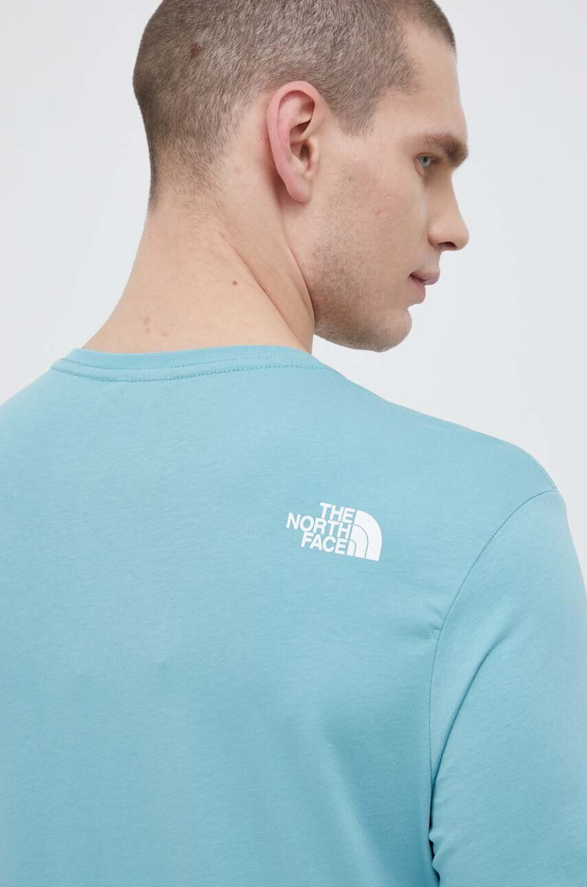 The North Face tricou din bumbac cu imprimeu - Pled.ro