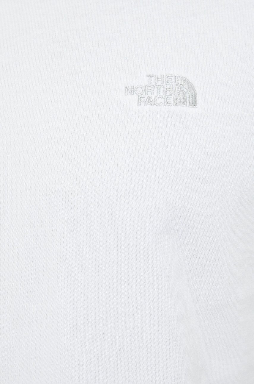 The North Face tricou din bumbac culoarea alb neted - Pled.ro