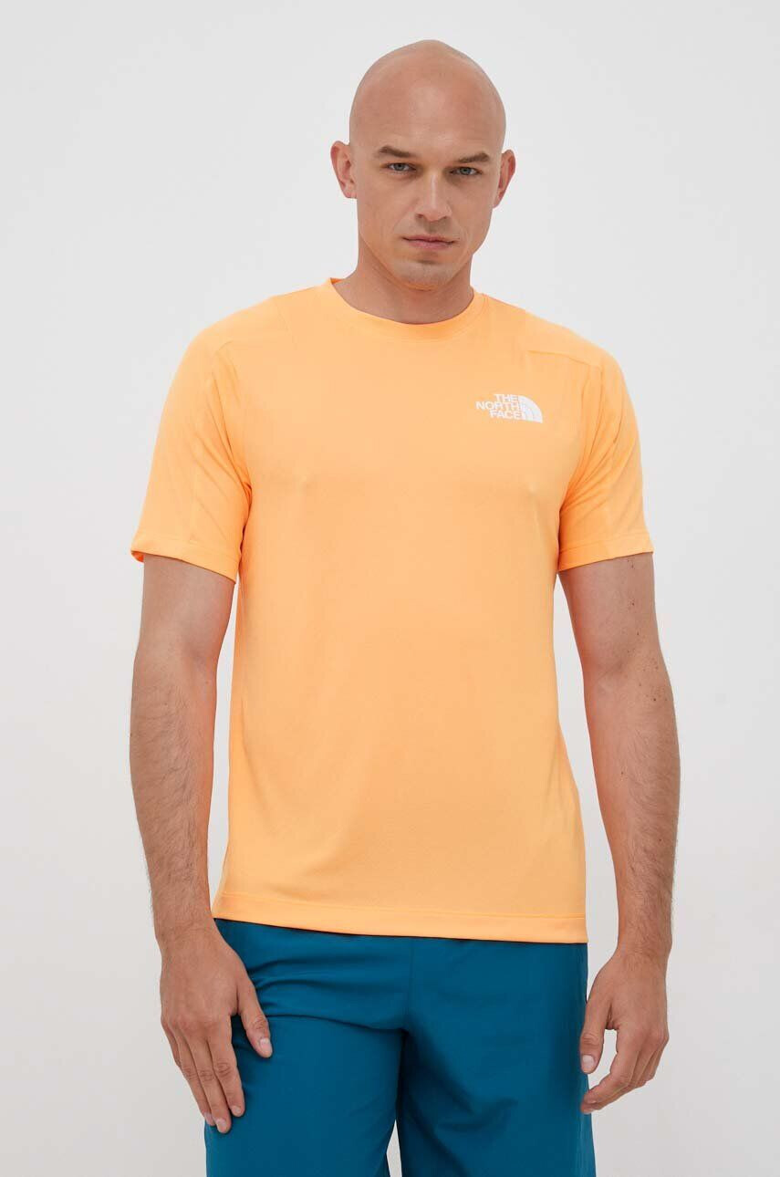 The North Face tricou sport Mountain Athletics culoarea portocaliu modelator - Pled.ro