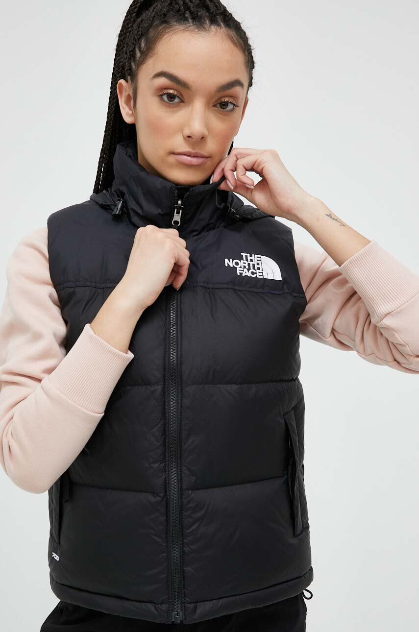 The North Face vesta 1996 RETRO NUPTSE VEST femei culoarea negru de iarna - Pled.ro