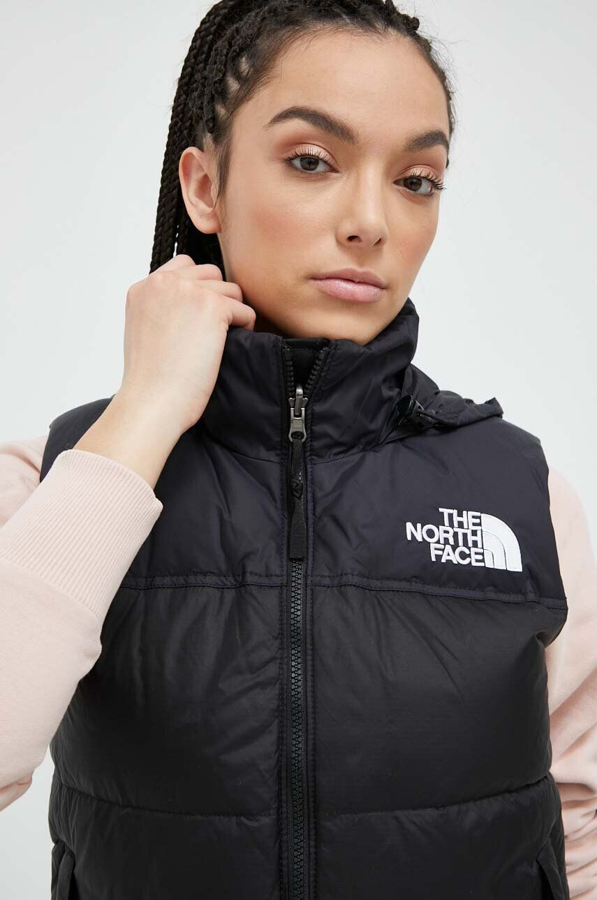 The North Face vesta 1996 RETRO NUPTSE VEST femei culoarea negru de iarna - Pled.ro