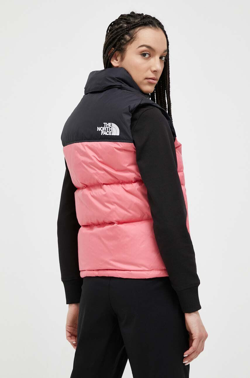 The North Face vesta de puf 1996 RETRO NUPTSE VEST femei culoarea roz de iarna - Pled.ro