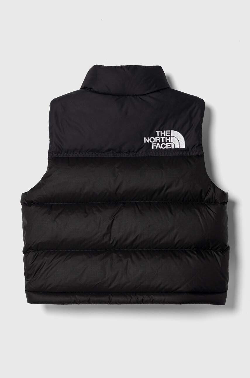 The North Face vesta de puf pentru copii 1996 RETRO NUPTSE VEST culoarea negru - Pled.ro