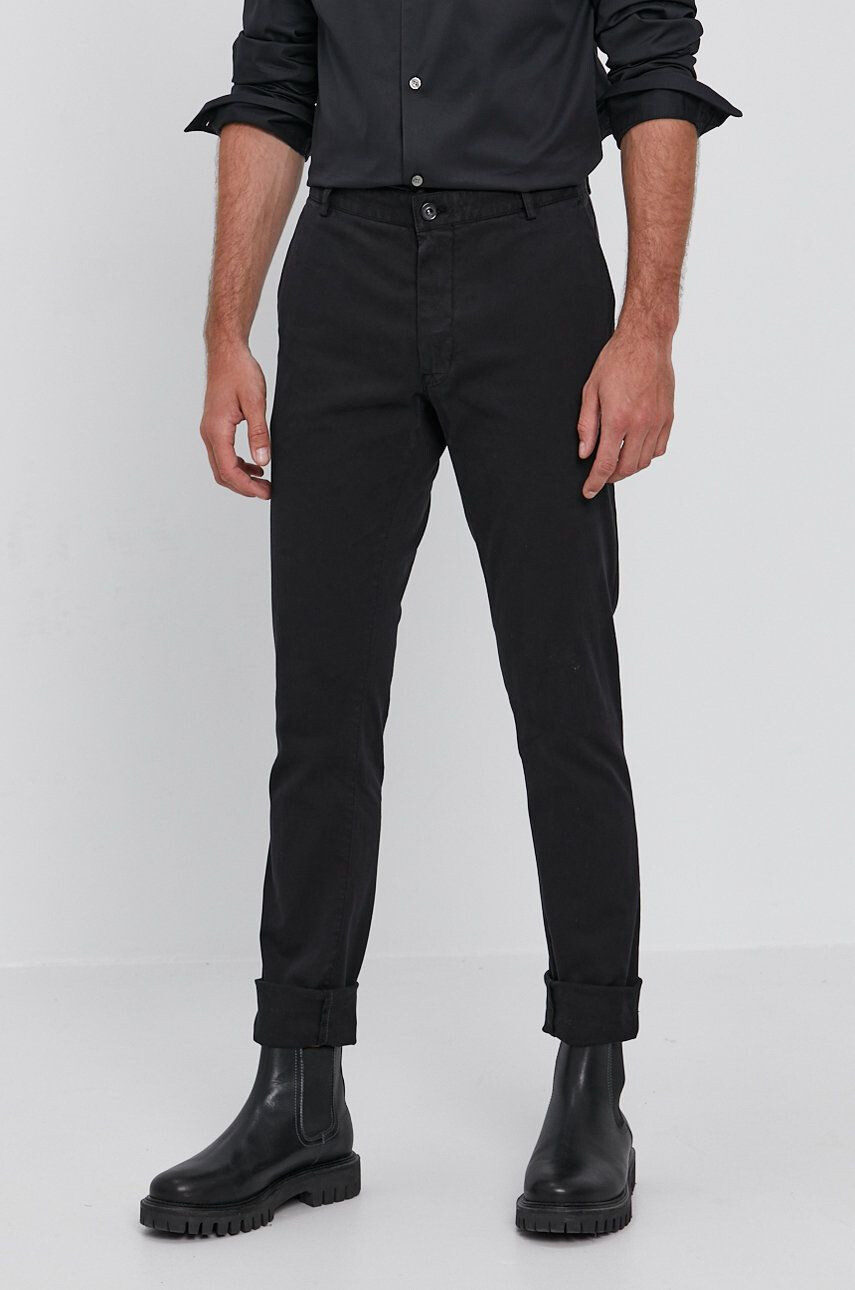 Tiger of Sweden pantaloni barbati culoarea negru mulata - Pled.ro