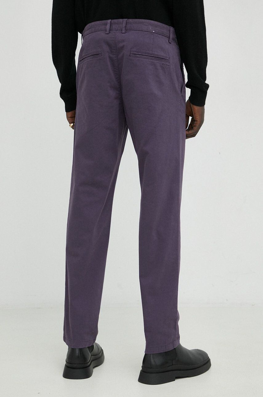 Tiger of Sweden pantaloni Caidon barbati culoarea violet drept - Pled.ro