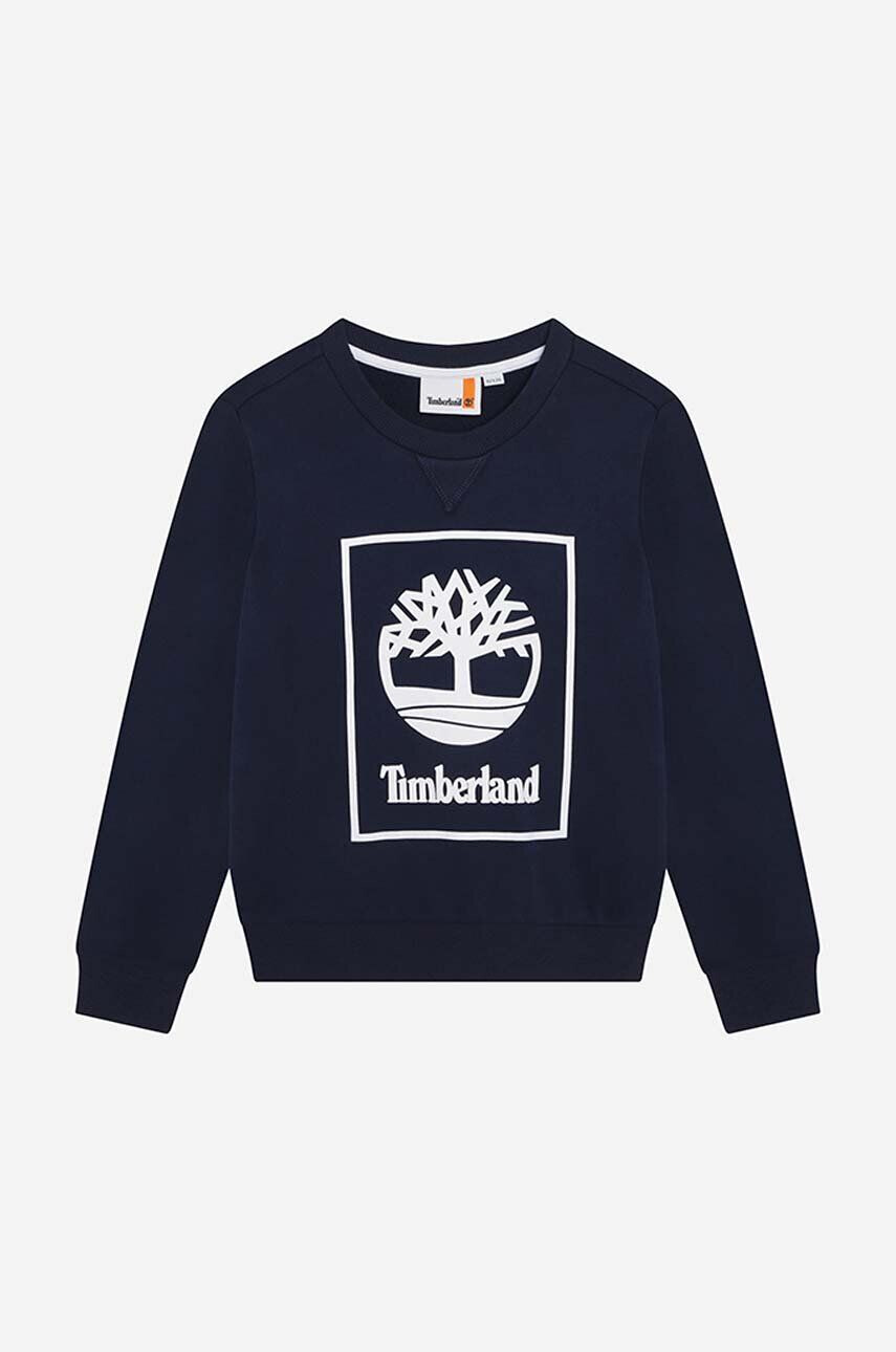 Timberland bluza copii culoarea albastru marin cu imprimeu - Pled.ro