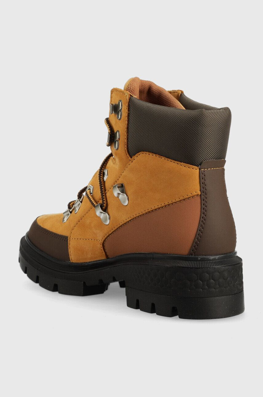 Timberland bocanci Cortina Valley Hiker WP femei culoarea maro cu toc plat - Pled.ro