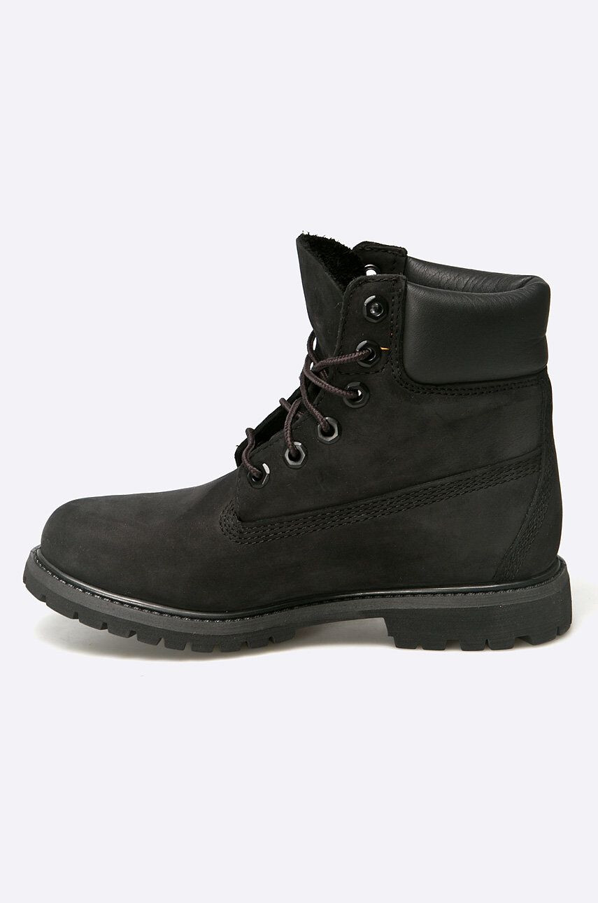 Timberland botine Premium Boot femei culoarea negru cu toc plat 8658A-BLACK - Pled.ro