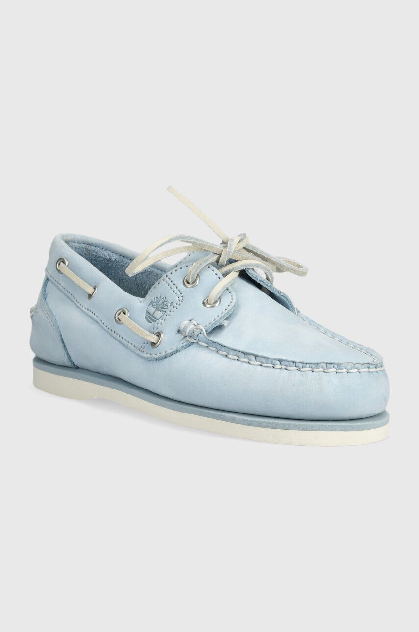 Timberland mocasini de piele Classic Boat femei cu toc plat TB0A2NAADU21 - Pled.ro