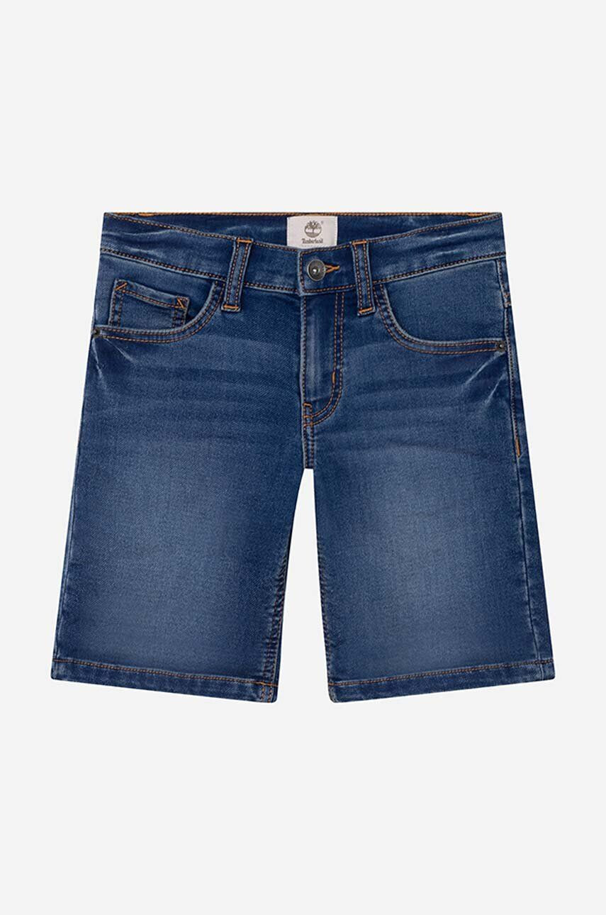 Timberland pantaloni scurti din denim pentru copii Bermuda Shorts neted - Pled.ro