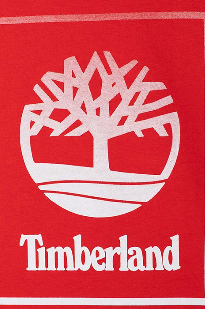 Timberland tricou de bumbac pentru copii Short Sleeves Tee-shirt culoarea rosu cu imprimeu - Pled.ro