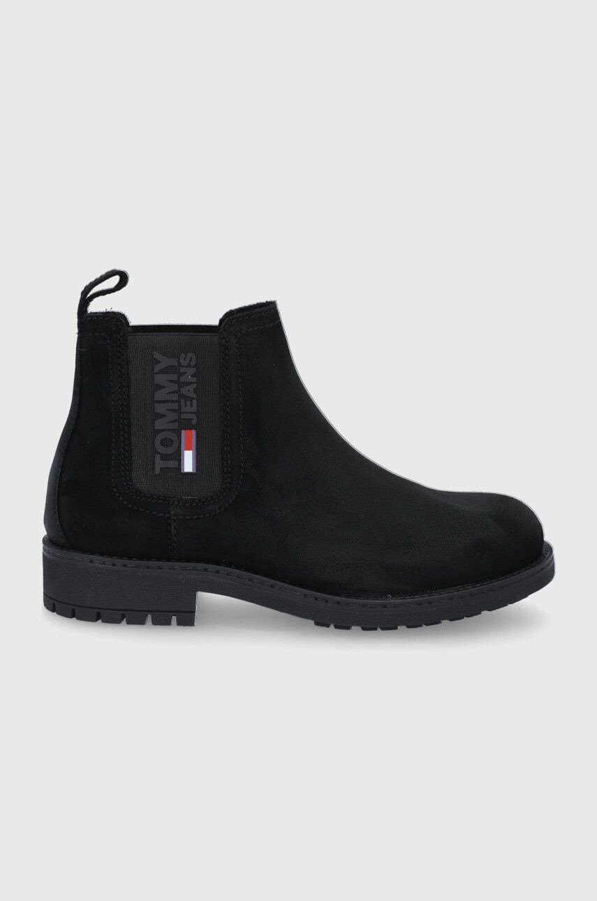 Tommy Jeans botine din piele intoarsa - Pled.ro