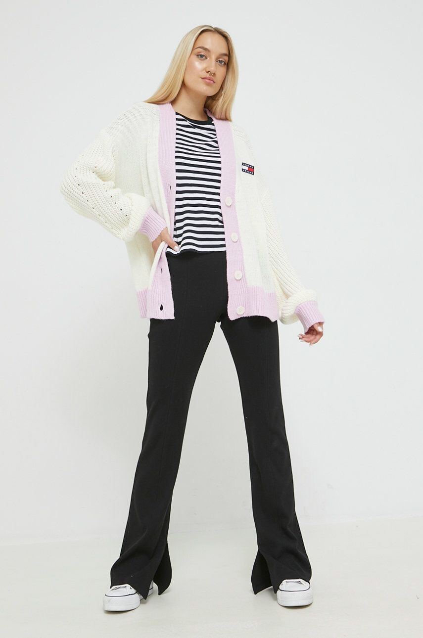 Tommy Jeans cardigan din amestec de lana - Pled.ro