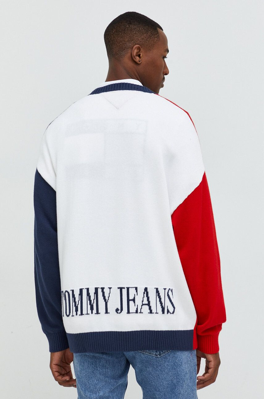 Tommy Jeans cardigan din bumbac culoarea albastru marin - Pled.ro