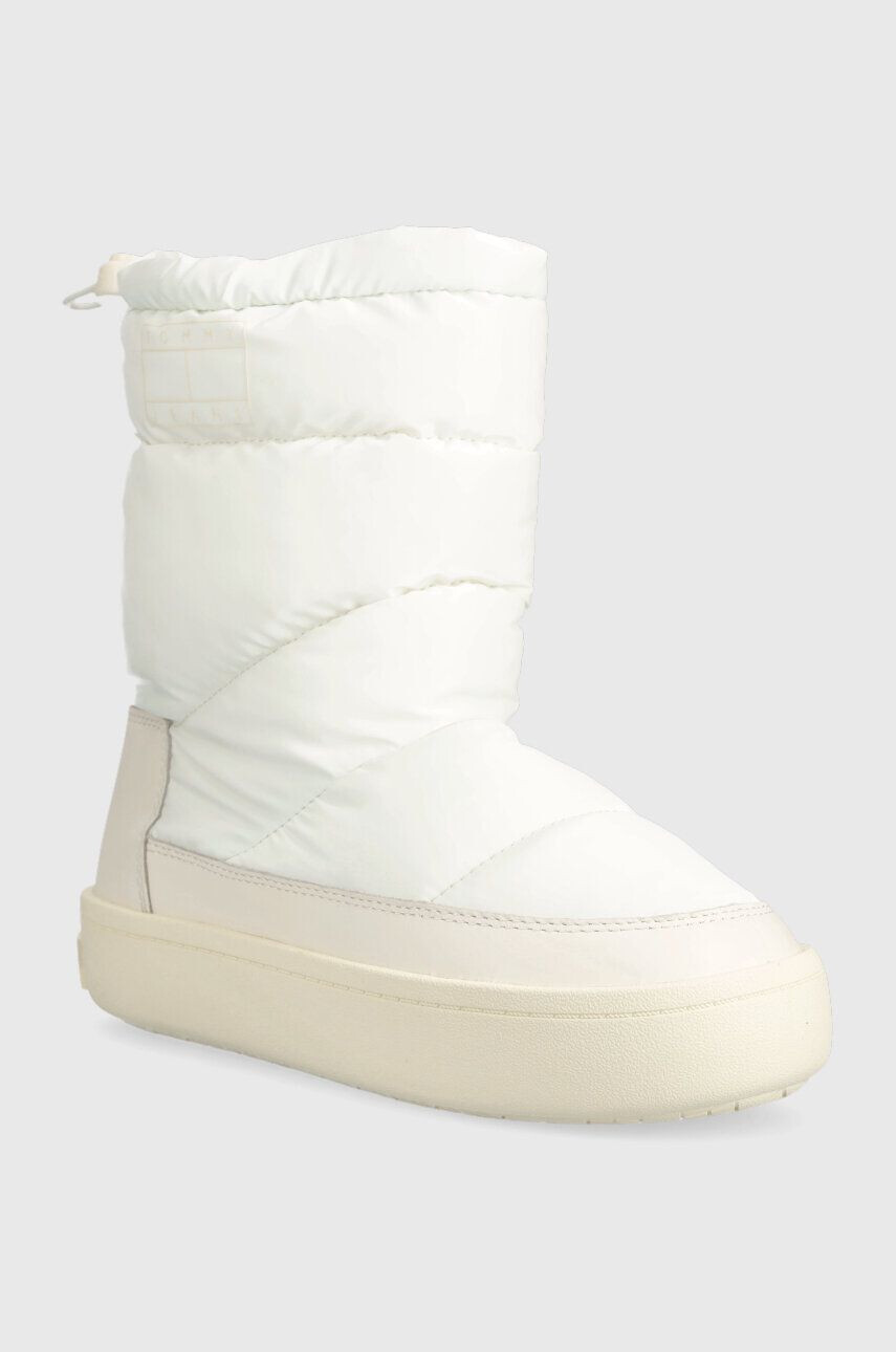 Tommy Jeans cizme de iarna TJW WINTER BOOT culoarea alb EN0EN02252 - Pled.ro