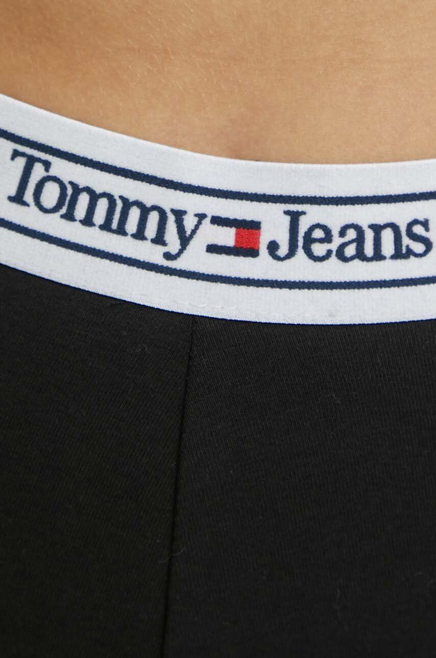 Tommy Jeans colanti femei culoarea negru neted - Pled.ro