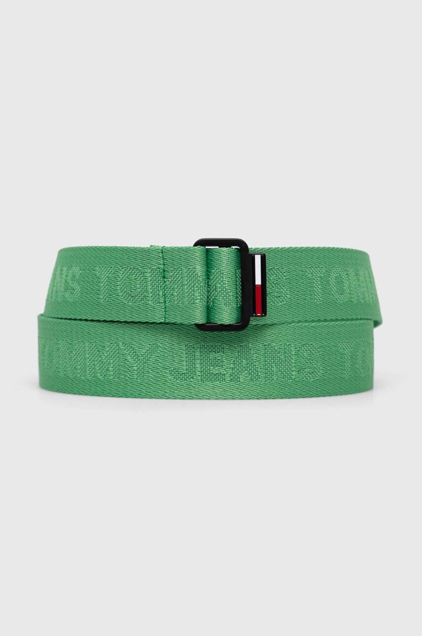 Tommy Jeans curea barbati culoarea verde - Pled.ro