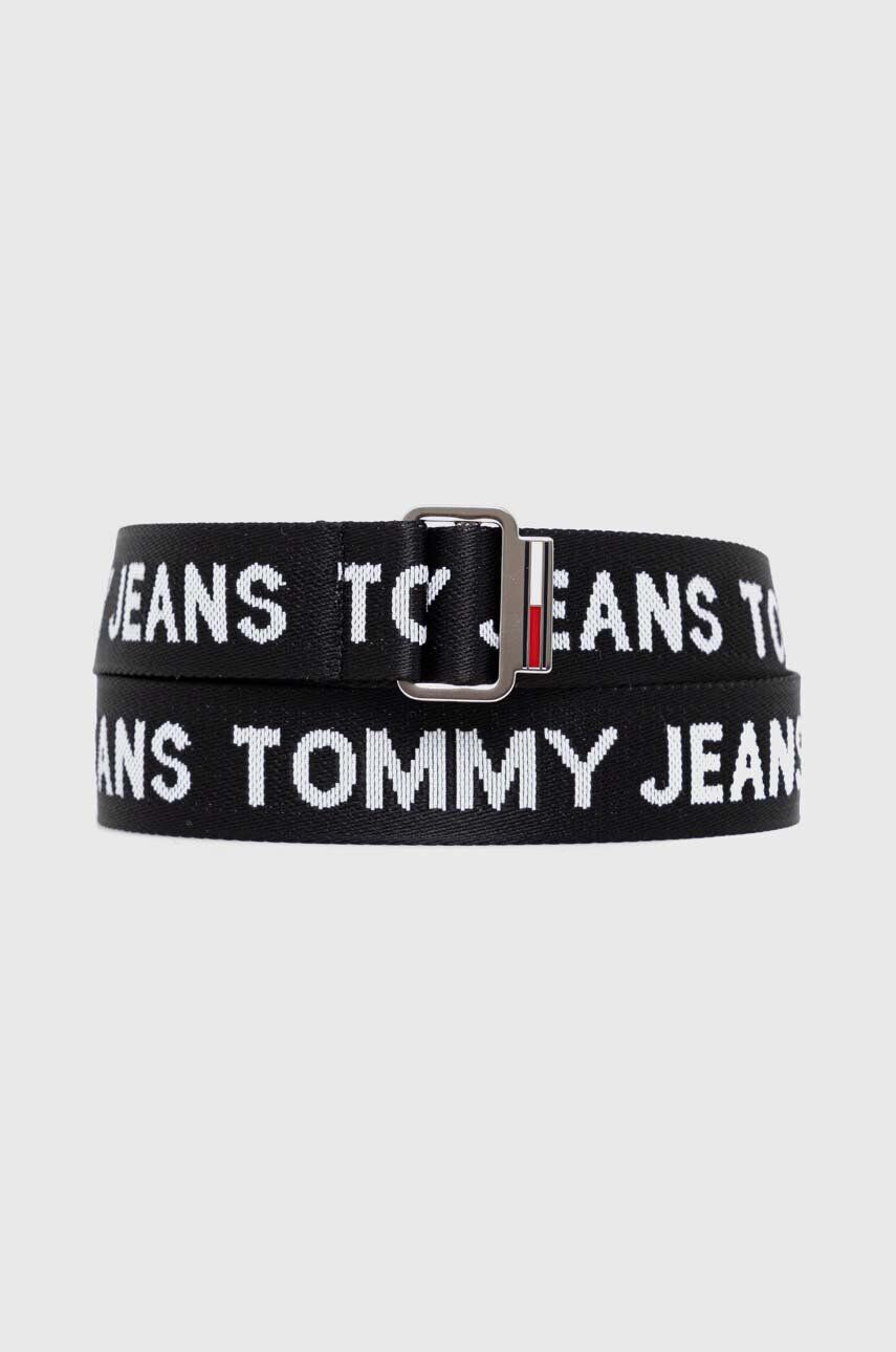 Tommy Jeans curea barbati culoarea negru - Pled.ro