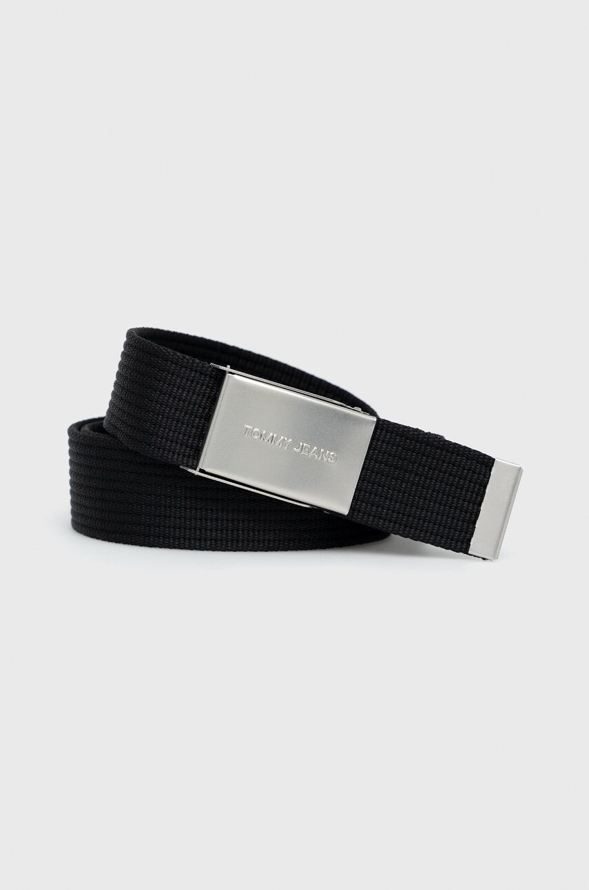 Tommy Jeans curea Webbing 3.5 barbati culoarea negru - Pled.ro