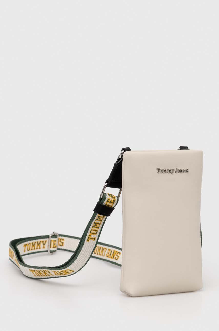 Tommy Jeans etui pentru telefon culoarea bej - Pled.ro