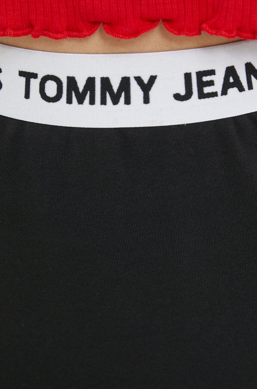 Tommy Jeans fusta culoarea negru mini drept - Pled.ro