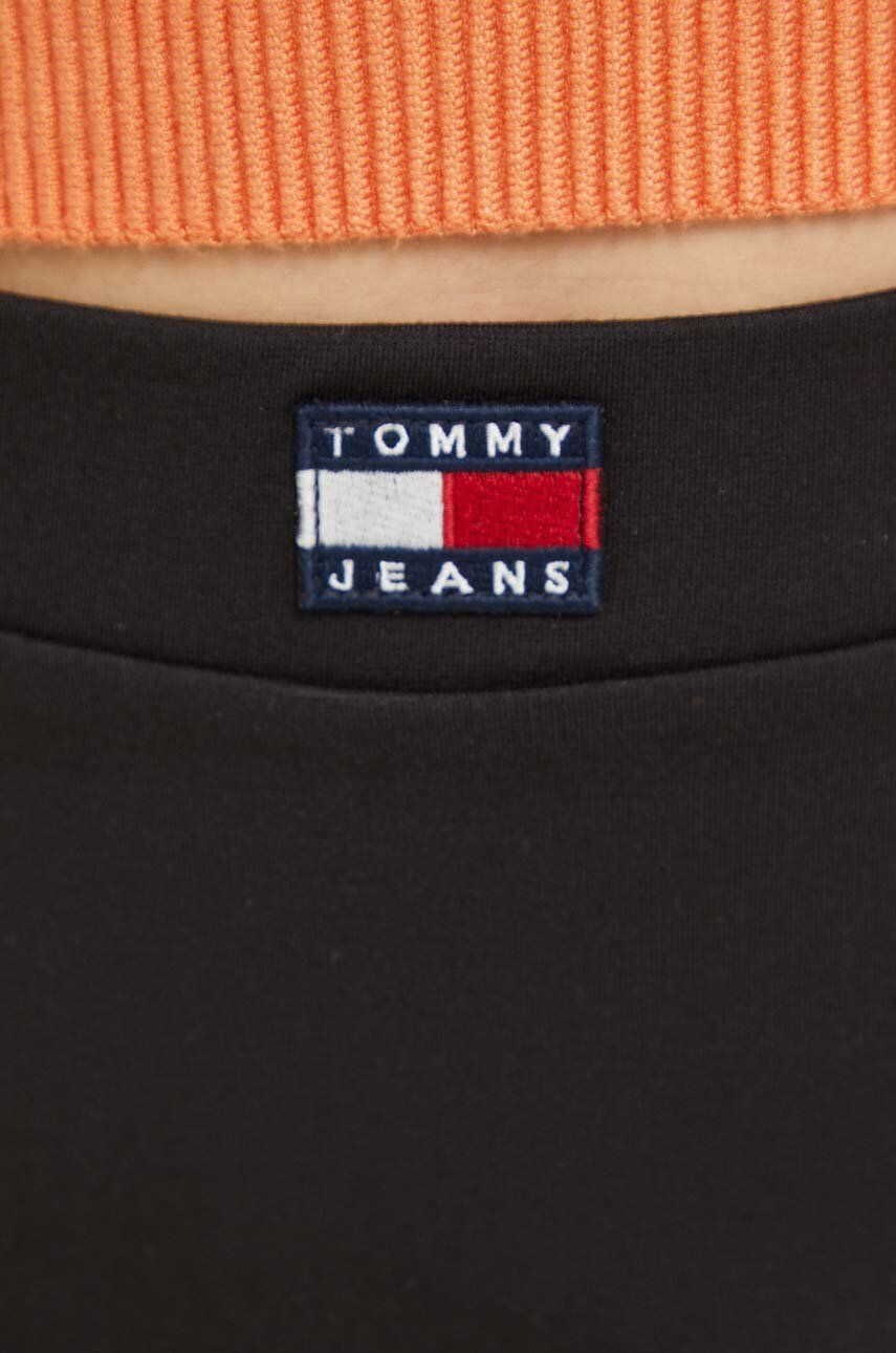 Tommy Jeans fusta culoarea negru mini drept - Pled.ro