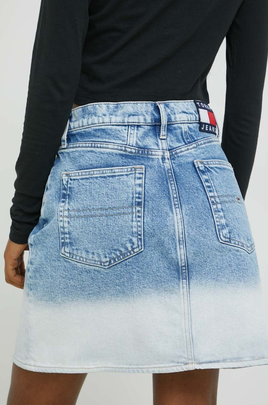 Tommy Jeans fusta jeans - Pled.ro