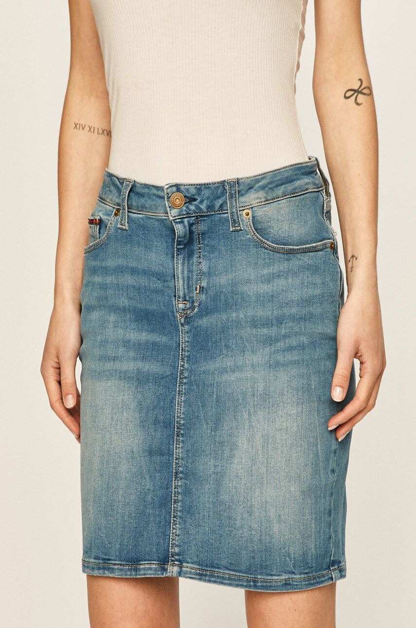 Tommy Jeans Fusta jeans - Pled.ro