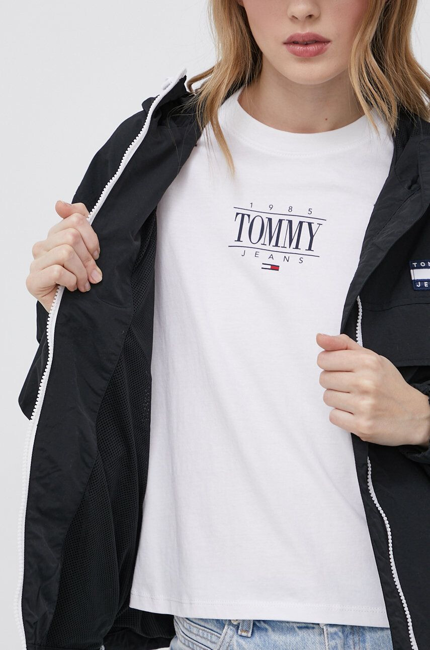 Tommy Jeans geaca femei culoarea negru de tranzitie - Pled.ro