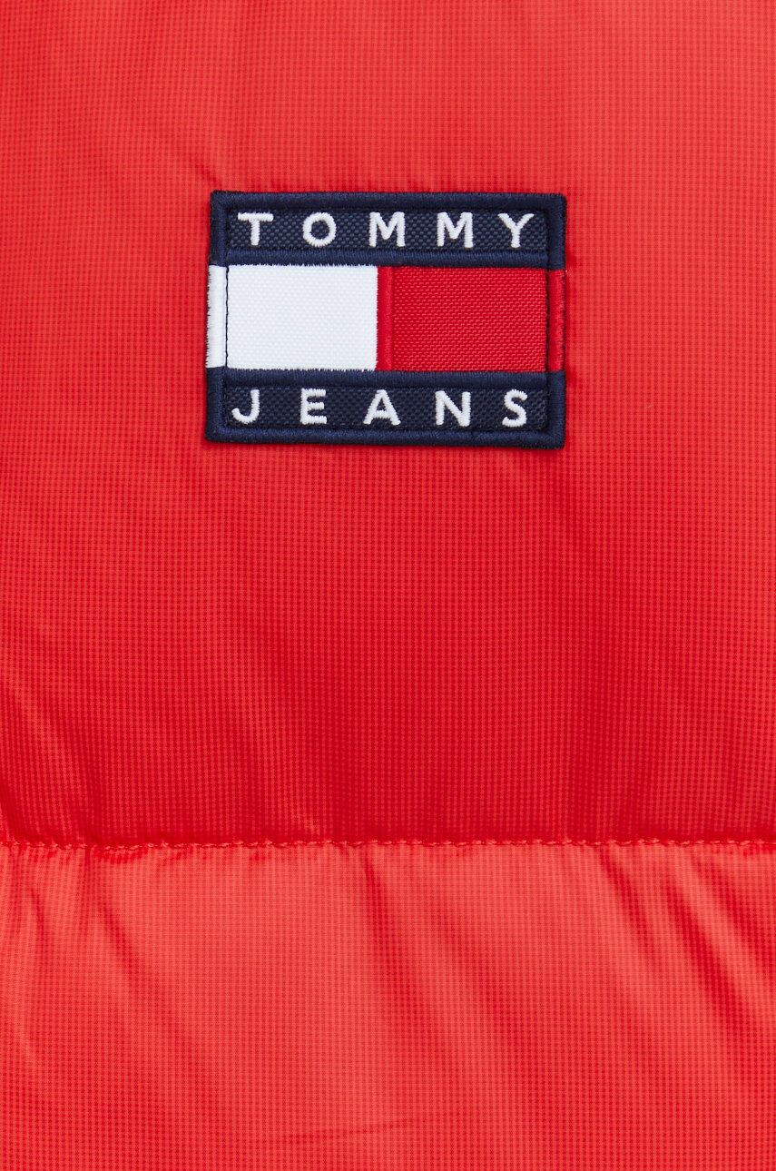 Tommy Jeans geaca barbati culoarea rosu de iarna - Pled.ro