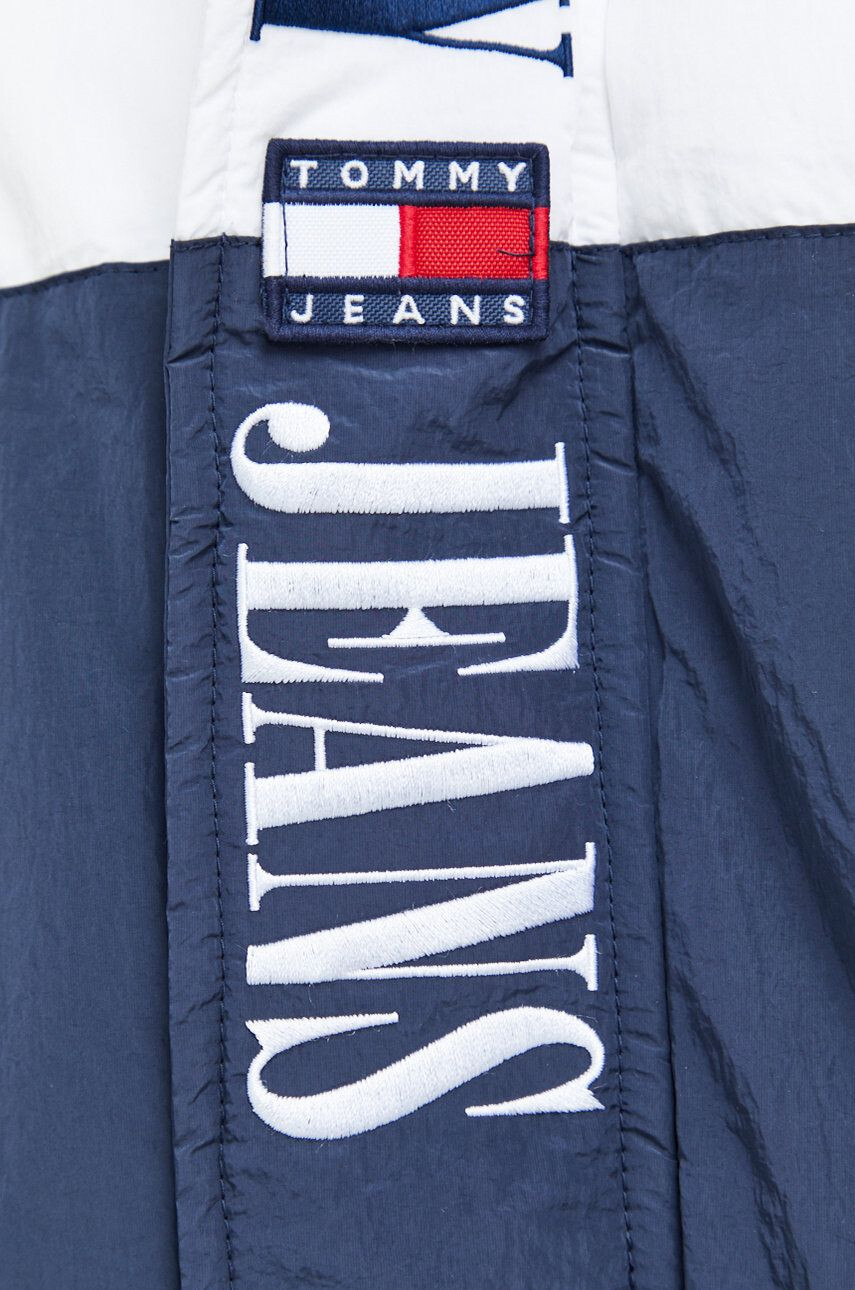 Tommy Jeans geaca barbati culoarea alb de iarna oversize - Pled.ro