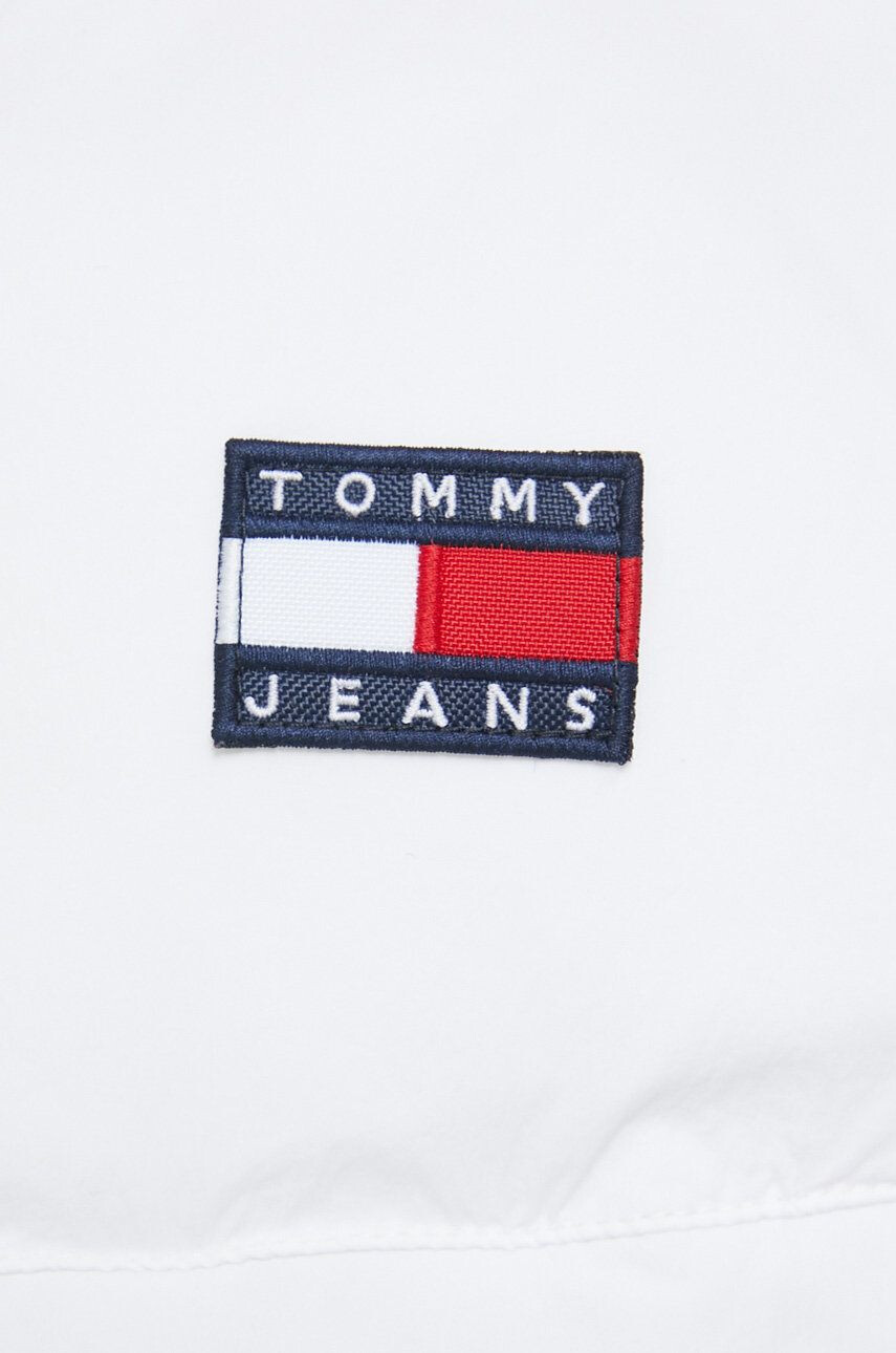 Tommy Jeans geaca femei culoarea alb de iarna - Pled.ro