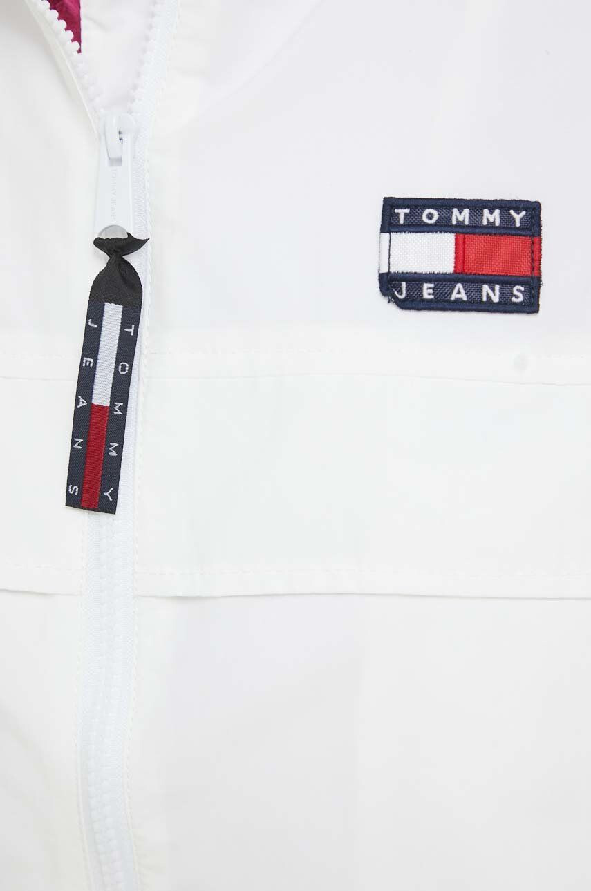 Tommy Jeans geaca femei culoarea verde de tranzitie - Pled.ro