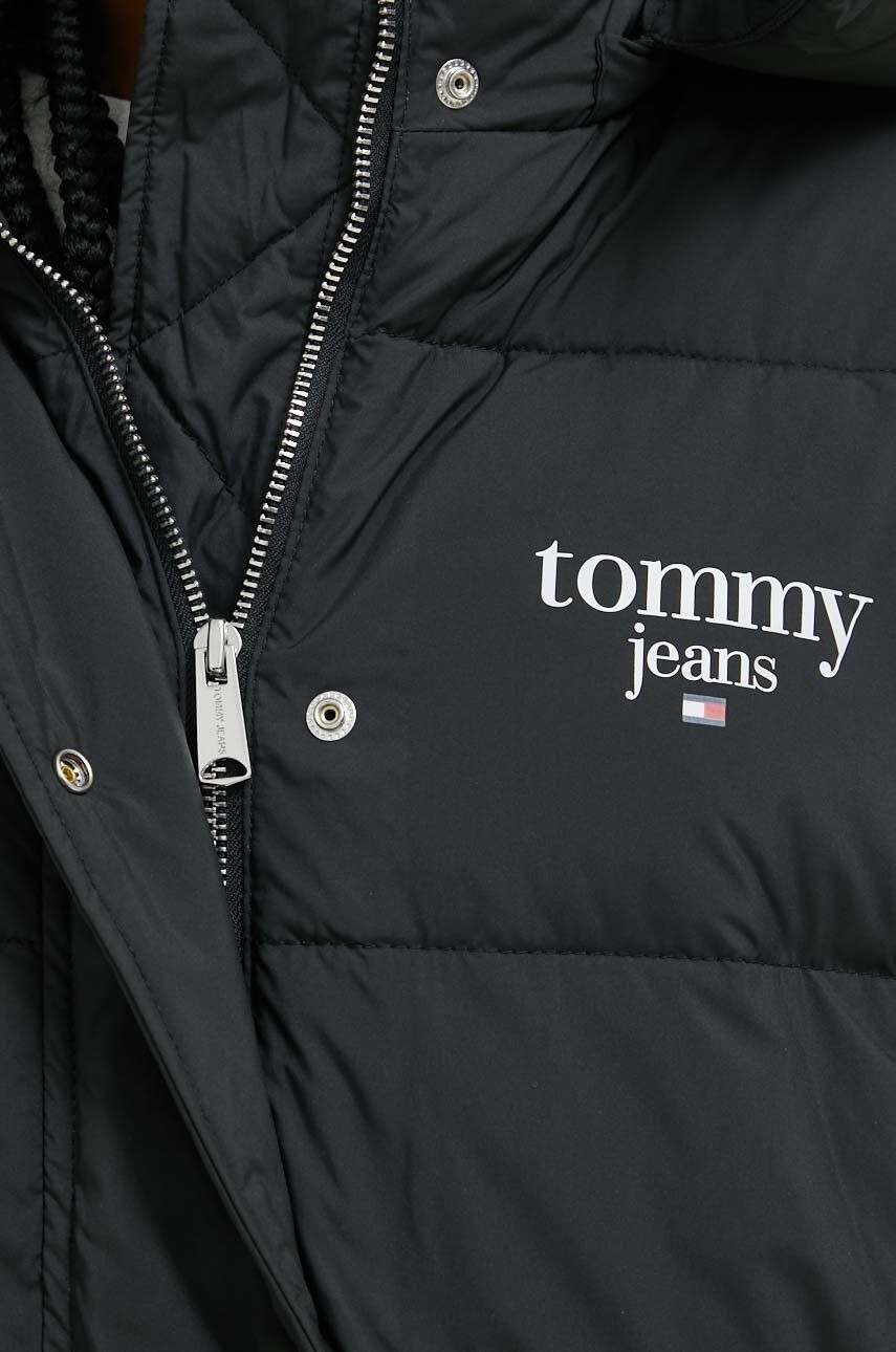 Tommy Jeans geaca femei culoarea rosu de tranzitie oversize - Pled.ro