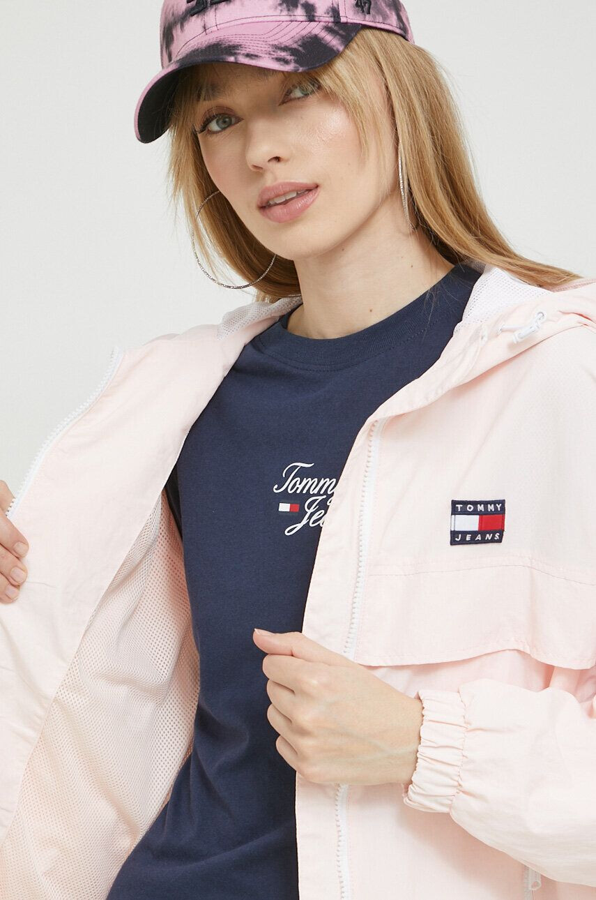 Tommy Jeans geaca femei culoarea roz de tranzitie - Pled.ro