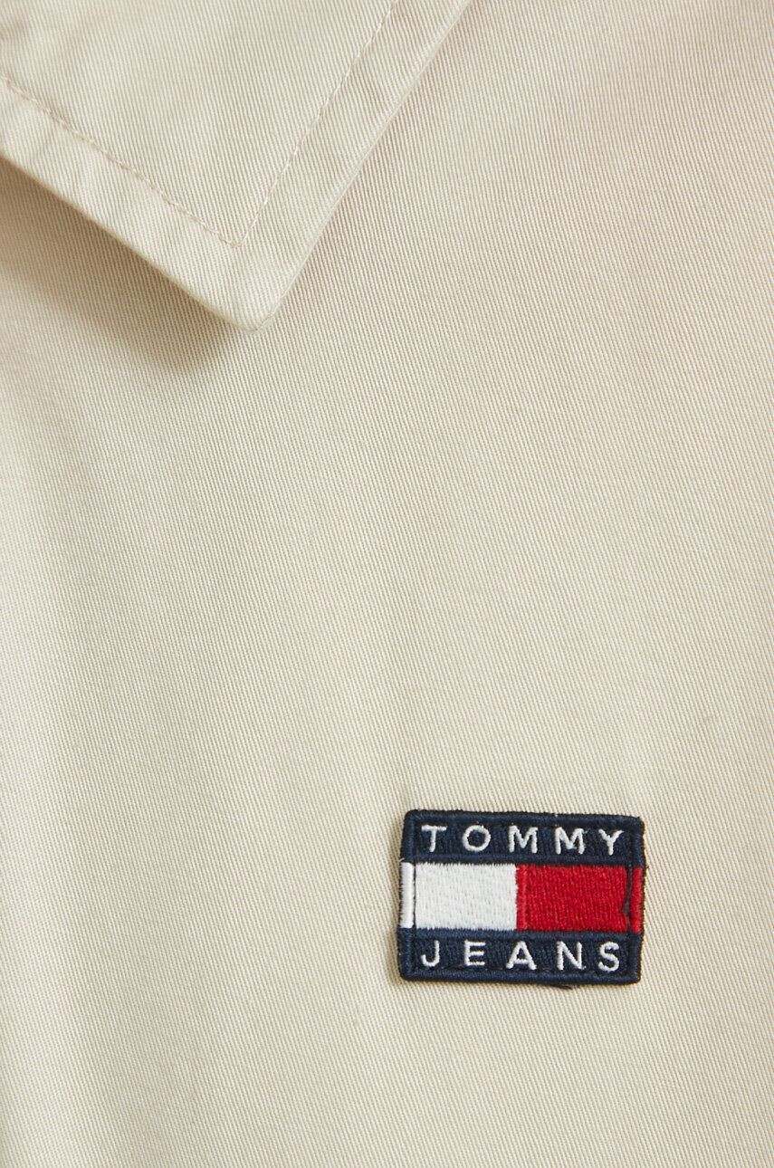 Tommy Jeans geaca femei culoarea bej de tranzitie - Pled.ro