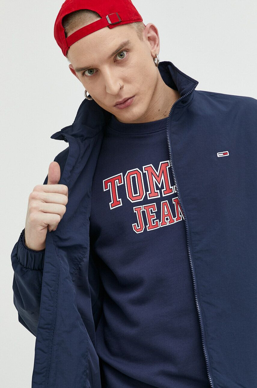 Tommy Jeans geaca barbati culoarea albastru marin de tranzitie - Pled.ro