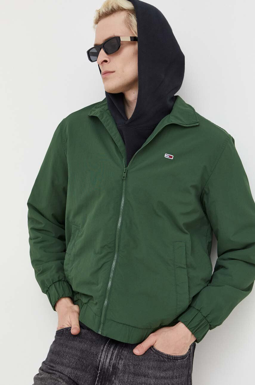 Tommy Jeans geaca barbati culoarea verde de tranzitie - Pled.ro