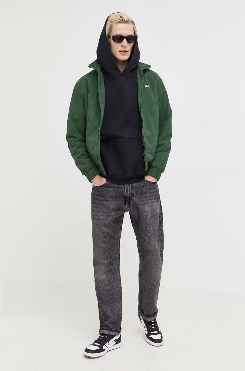 Tommy Jeans geaca barbati culoarea verde de tranzitie - Pled.ro