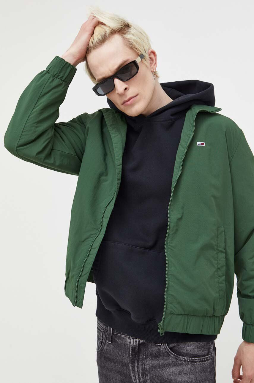 Tommy Jeans geaca barbati culoarea verde de tranzitie - Pled.ro