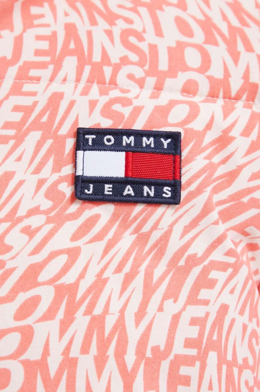 Tommy Jeans geacă reversibilă femei culoarea roz de iarna - Pled.ro