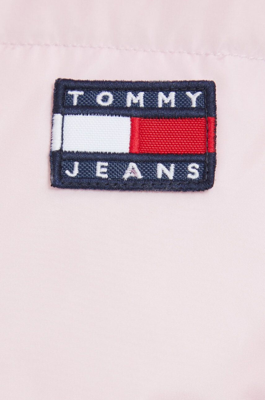 Tommy Jeans geaca de puf femei culoarea violet de iarna oversize - Pled.ro