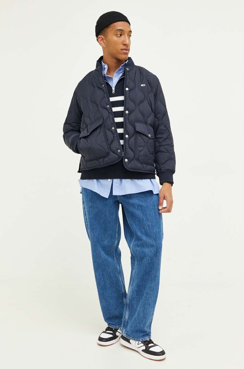 Tommy Jeans geaca de puf femei culoarea roz de iarna - Pled.ro