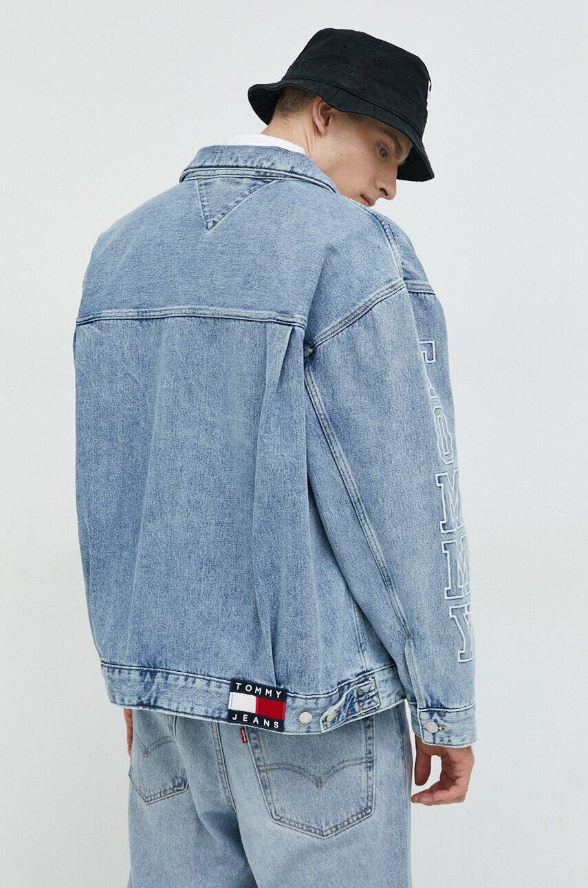 Tommy Jeans geaca jeans barbati de tranzitie oversize - Pled.ro