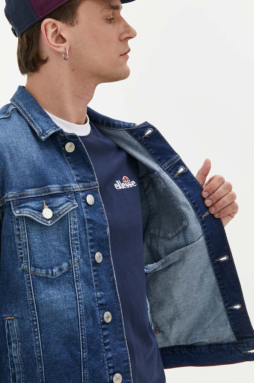 Tommy Jeans geaca jeans barbati de tranzitie oversize - Pled.ro