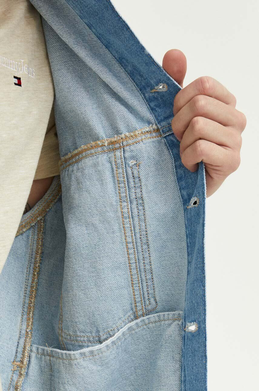 Tommy Jeans geaca jeans barbati de tranzitie oversize - Pled.ro